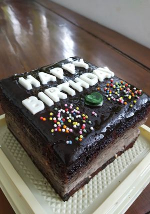 Foto resep Cheese brownie cake
