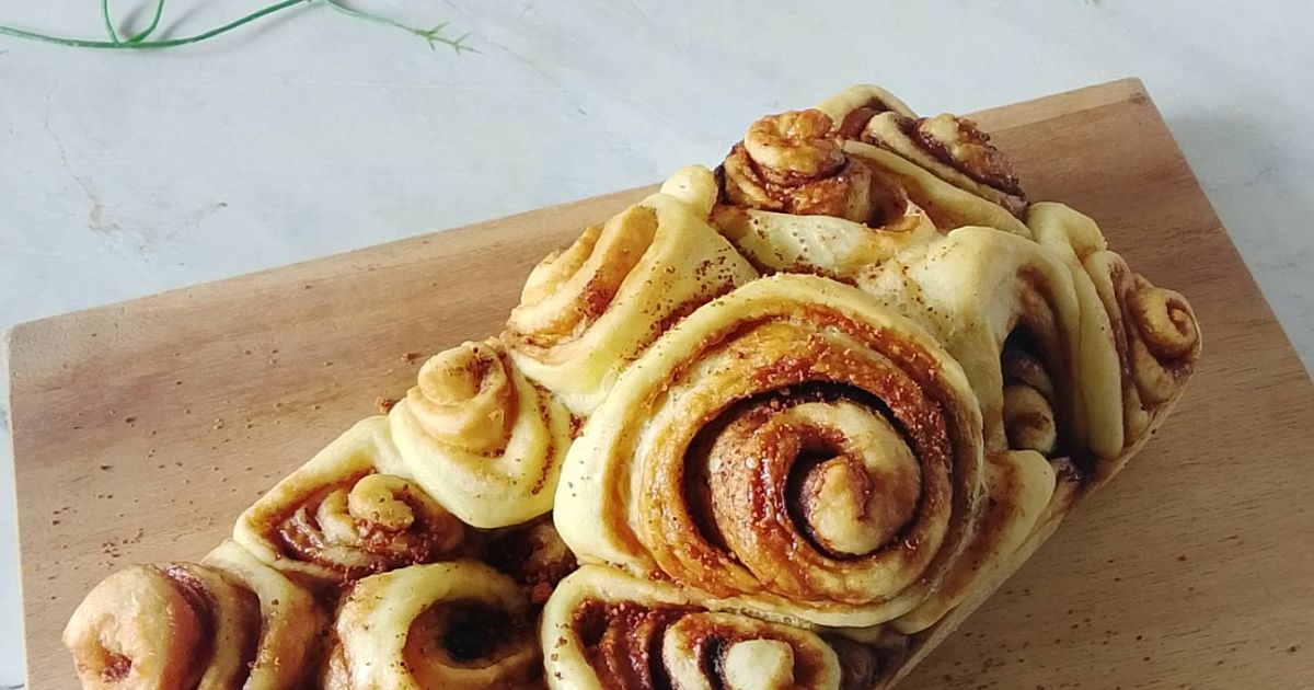 Resep Cinnamon Roll (Roti Tanpa Ulen Tanpa Telur Dengan Margarin) oleh ...