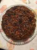 Torta con mandorle e gocce di cioccolato