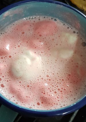 Una foto de Leche con malvaviscos