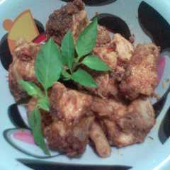 A picture of Ayam rica" pedas.