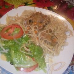 A picture of Turkey with spaghetti.