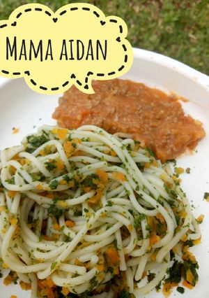 Foto resep [MPAsi 1y+] Spaghetti veggie & Saus Bolognaise