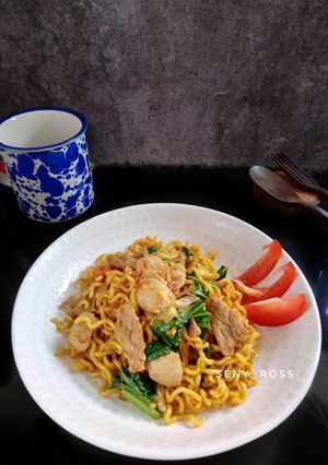 Foto resep Mie goreng daging sapi+bakso