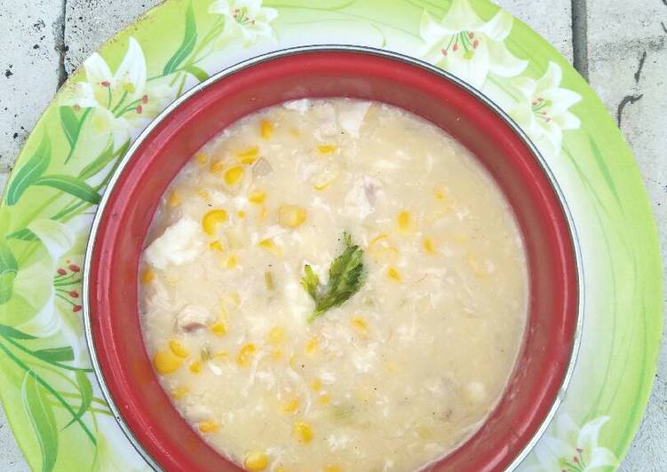 Recipe: Tasty Creamy corn soup (mudah dan enak)