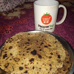 A picture of Left over sabji ki roti.