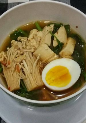 Foto resep Sayur Bayam Kuah Pedas