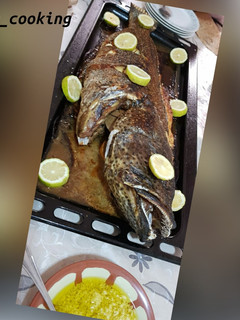 صورة لوصفة سمكة مشوية