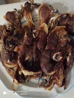 A picture of Lamb Chops in the Oven.