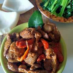 รูปของ Rendang pedas ati ampela