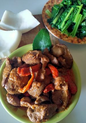 Foto resep Rendang pedas ati ampela