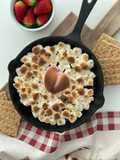 Dip de s'mores con chocolate y bombones