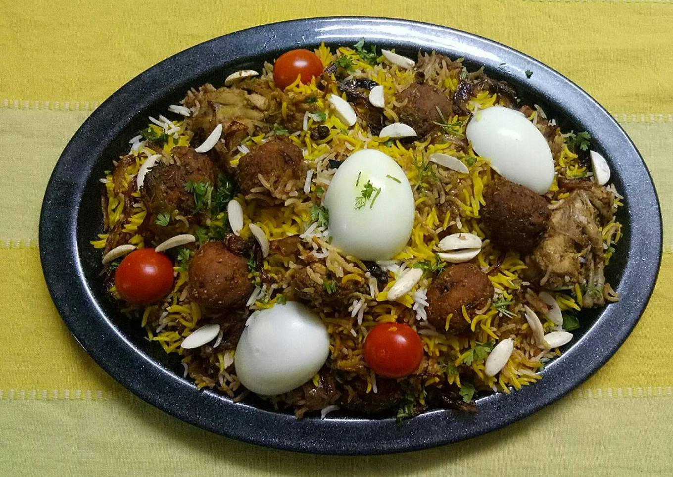 Chicken kofta biryani