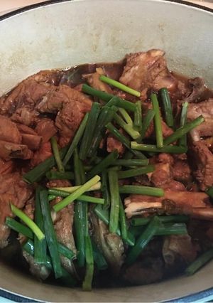 蔥燒燉排骨 的食譜成品照片