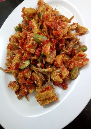 Foto resep Orek tempe campur teri.pete