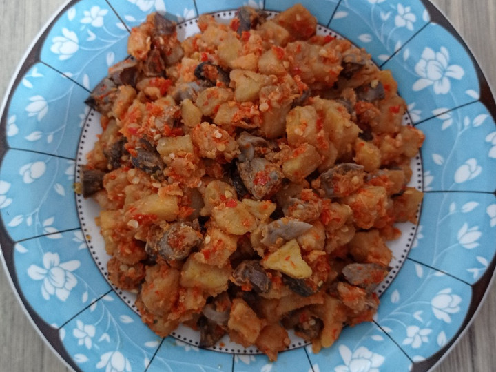 Resep Balado kentang ati ampela, Lezat