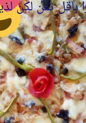صورة لوصفة بيتزا اقتصادية