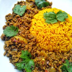 A picture of My Nana's Keema Curry.