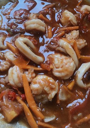Foto resep Seafood Manis Pedas