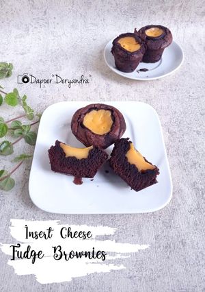 Foto resep Insert Cheese Fudge Brownies