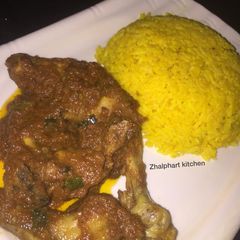 A picture of Carrot and turmeric rice.