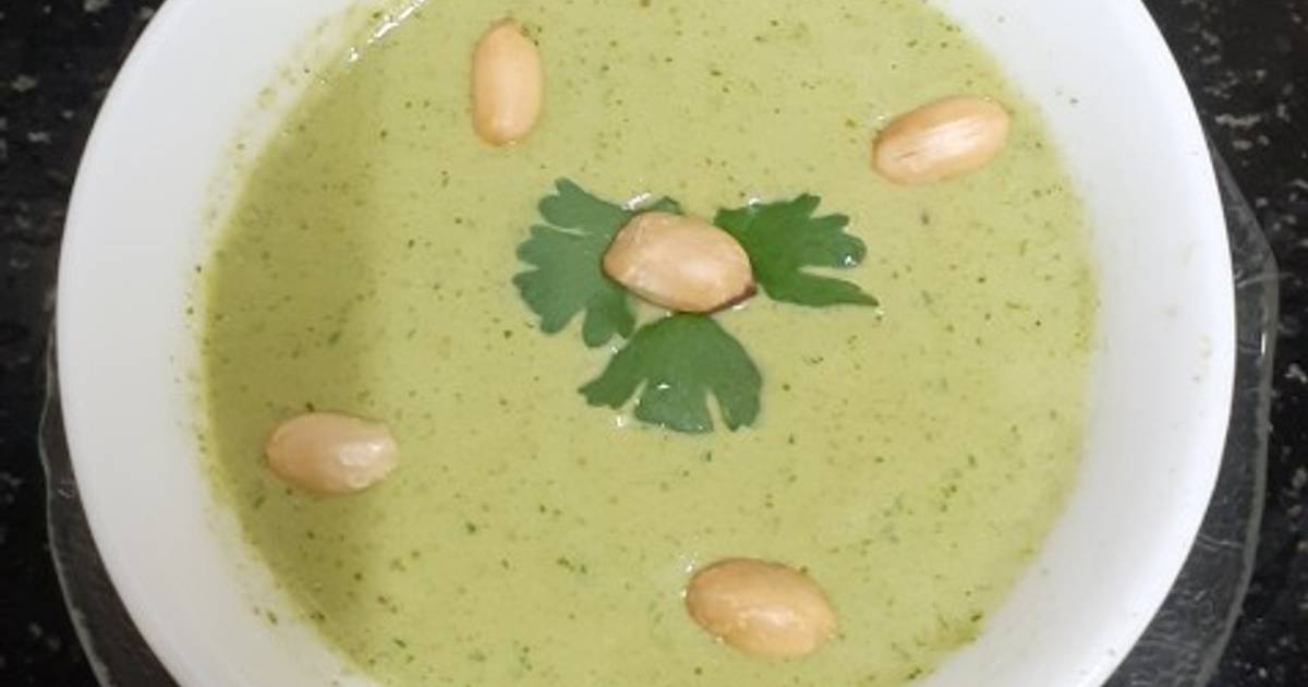 Spicy Peanut Coriander Dip 🌹 (vrat / fasting recipe) Recipe by Bina