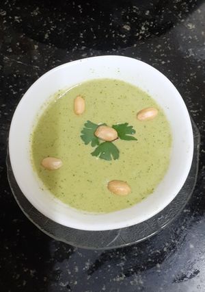A picture of Spicy Peanut - Coriander Dip 🌹❤ (vrat / fasting recipe).