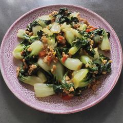 A picture of Sauteed Bokchoy.