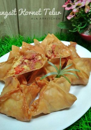 Foto resep 63. Pastel Kornet Telur Ala ArKitchen