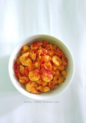 Foto resep Balado Udang Kentang