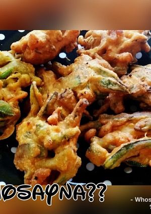A picture of Whosayna’s Leftover Salad Pakoras.