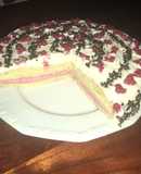 Tarta de frambuesa con grosellas 🍰⭐️❤️
