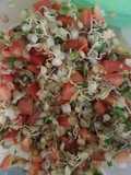 Ensalada con brotes germinados de Lentejas