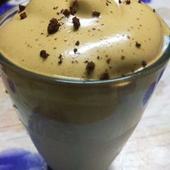 A picture of Dalgona coffee lassi.