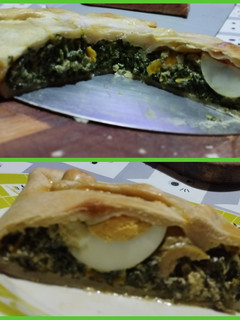 Una foto de Tarta pascualina con masa y ricota casera