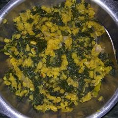 A picture of Chaulai aur moong dal ki sabji.