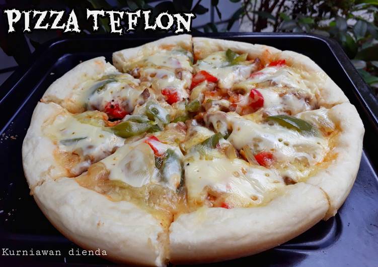 Rahasia Menyiapkan Pizza Teflon Takaran sendok yang Enak