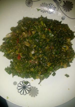 A picture of Sukuma wiki #mystaplefoodrecipecontest.