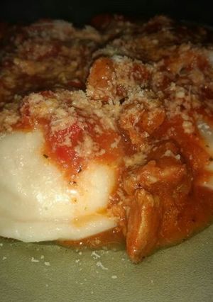 Una foto de Sorrentinos Caseros de jamón y queso
