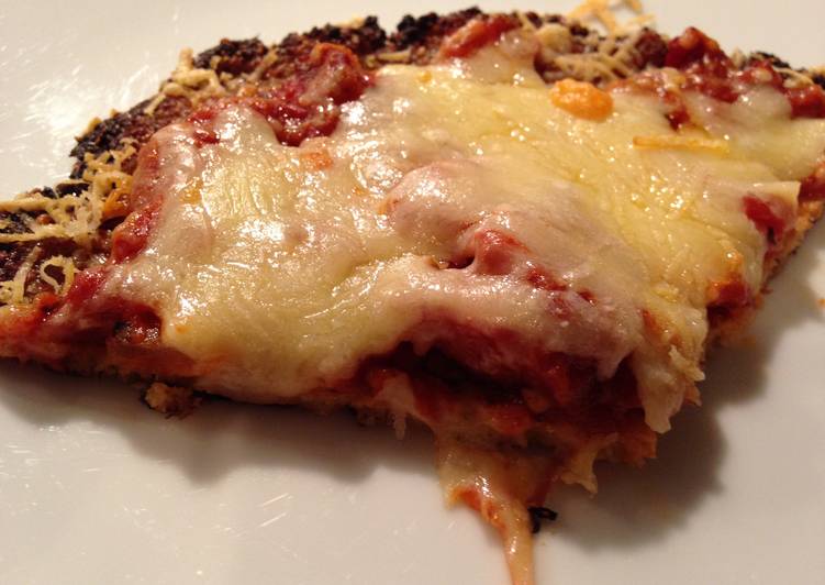 Recipe of Homemade Low-carb Cauliflower Crust Pizza