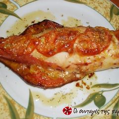 A picture of Stuffed squid from Chios.