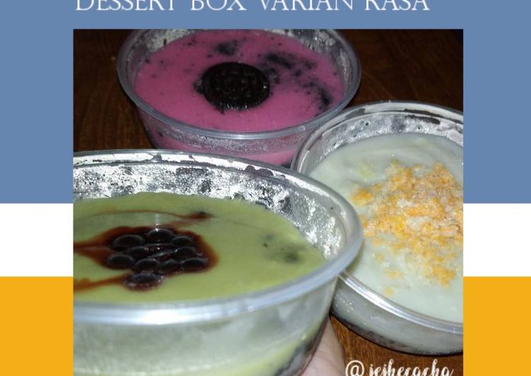 9. DESSERT KEKINIAN VARIAN RASA (dari durian dan minuman bubuk)