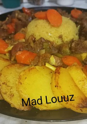 صورة لوصفة لحم ضأن مع الخضار ولا اروع🥘🍖🥩🍖🥘