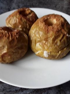 Una foto de Manzanas asadas
