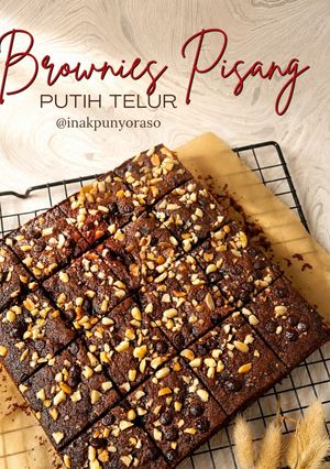 Foto resep Brownies Pisang Putih Telur