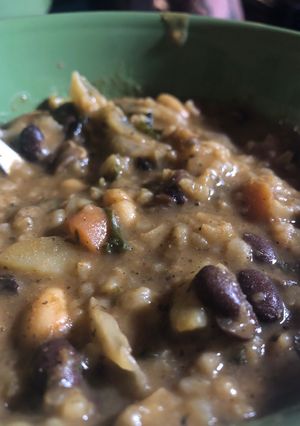 A picture of Vegetable Curry Soup (Vegan Friendly).