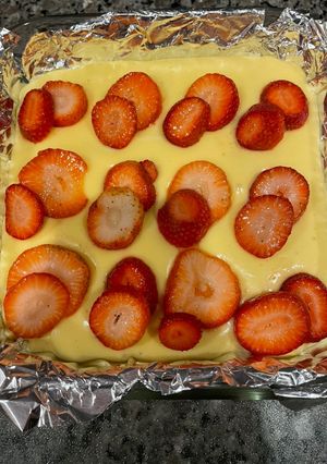 A picture of Homemade Cheesecake Bars.