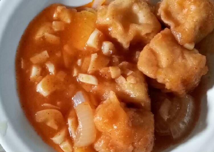 Tahu Crispy Asam Pedas