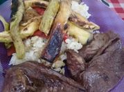 Una foto de arroz plancheta
