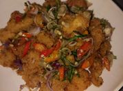 Gambar chicken popcorn sambal matah